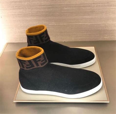 fendi black tech fabric high-tops|Fendi High.